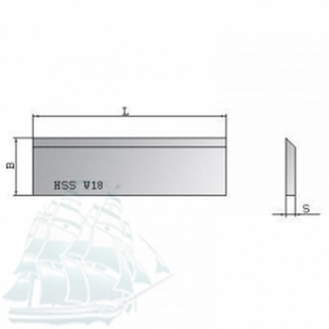 Нож строгальный Ital Tools HSS 18%W (640*35*3)